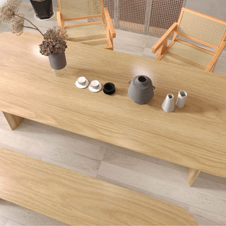 Custom Ash Wood Dining Table 50x30”, H31” Without benches