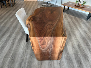 Live Edge Solid Wood Waterfall dining table