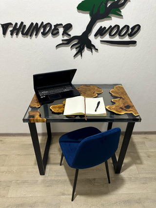 Klarer Epoxy-Fluss Computertisch