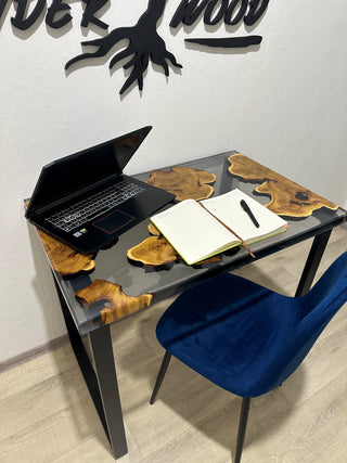 Klarer Epoxy-Fluss Computertisch