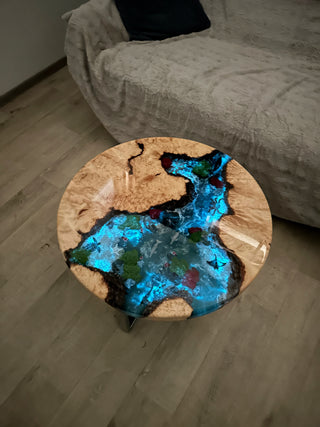 Round Aquarium Coffee Table