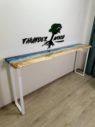 Ocean Wave Epoxy-Konsolentisch
