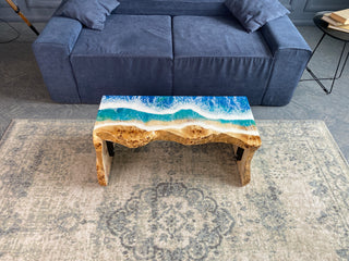 Epoxidharz-Wasserfall-Couchtisch
