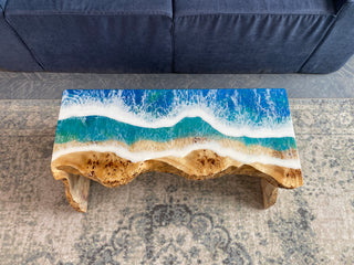 Epoxidharz-Wasserfall-Couchtisch