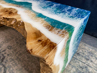 Epoxidharz-Wasserfall-Couchtisch