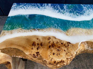 Epoxidharz-Wasserfall-Couchtisch