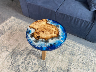 Poplar Wood and Epoxy Coffee Table
