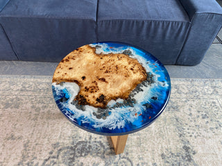 Poplar Wood and Epoxy Coffee Table