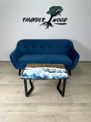 Ocean epoxy coffee table