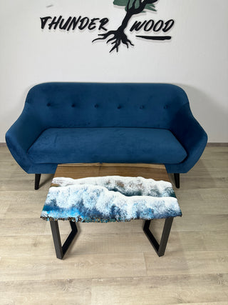Ocean epoxy coffee table