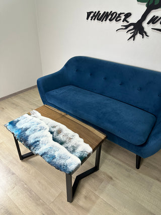 Ocean epoxy coffee table
