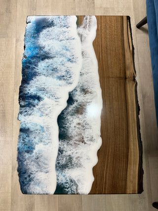 Ocean epoxy coffee table