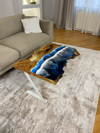 Ocean Wave Resin Couchtisch