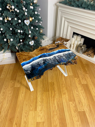 Live Edge Resin Coffee Table