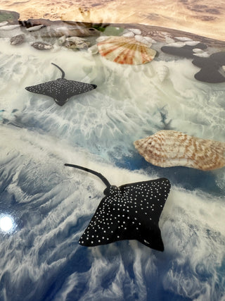 Im Dunkeln leuchtender Unterwasser-Sealife-Esstisch für 6 Sitzplätze