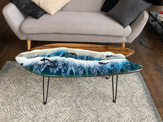 Nussbaum Epoxidharz Wasserfall Surfbrett