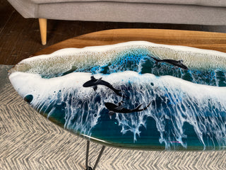 Nussbaum Epoxidharz Wasserfall Surfbrett