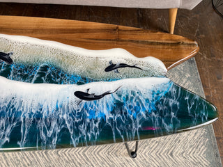 Nussbaum Epoxidharz Wasserfall Surfbrett