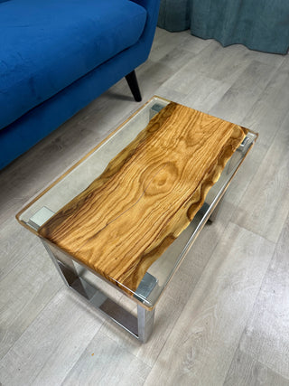 Coffee Table in Light Oak with Epoxy Resin