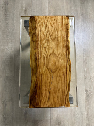 Coffee Table in Light Oak with Epoxy Resin