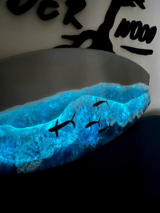 Ocean surfboard wall art