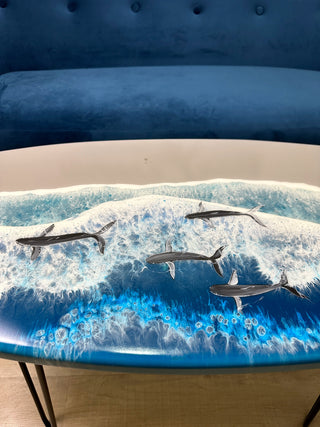 Im Dunkeln leuchtendes Ozean-Surfbrett aus Kunstharz