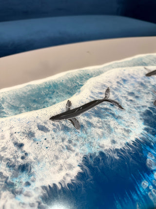 Im Dunkeln leuchtendes Ozean-Surfbrett aus Kunstharz