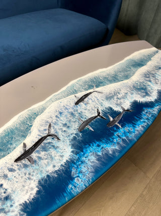 Im Dunkeln leuchtendes Ozean-Surfbrett aus Kunstharz