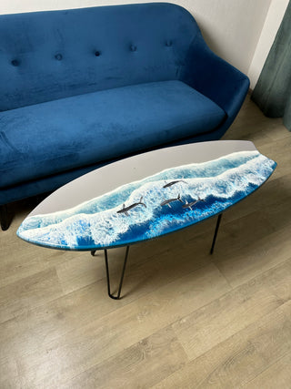Im Dunkeln leuchtendes Ozean-Surfbrett aus Kunstharz