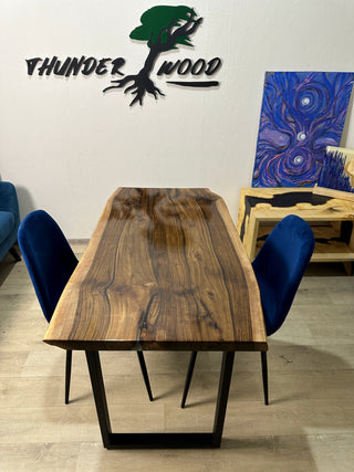 Live Edge Walnut Dining Room Table