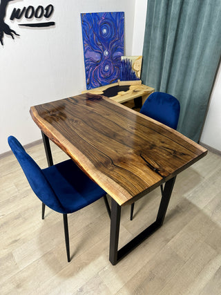 Live Edge Walnut Dining Room Table