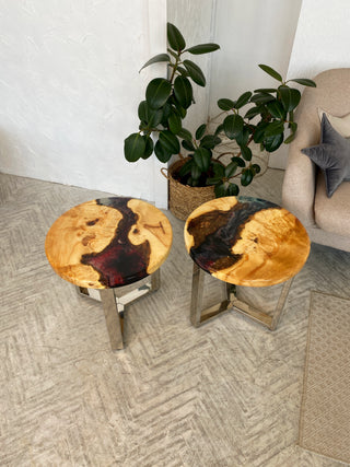 Set of 2 Epoxy Resin Coffee Table