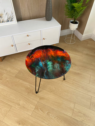 Resin Abstract Coffee Table
