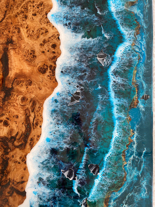 Beach Themed Epoxy Table