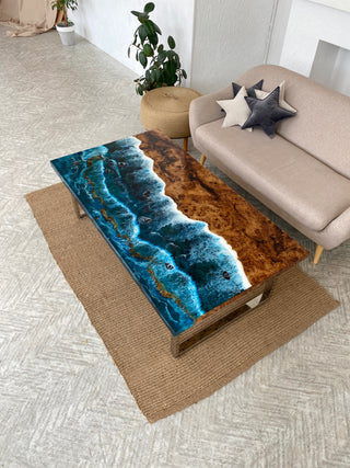 Beach Themed Epoxy Table
