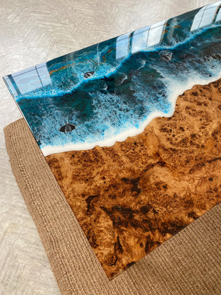 Beach Themed Epoxy Table
