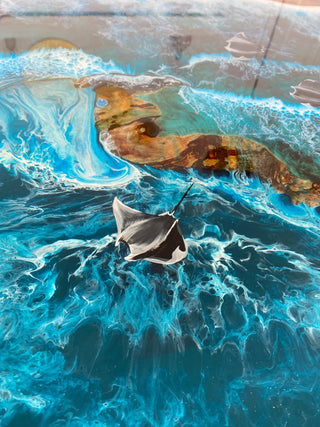 Beach Themed Epoxy Table