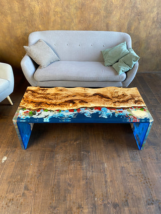 Couchtisch mit Aquarium-Design