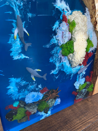 Couchtisch mit Aquarium-Design