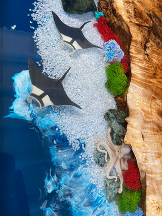 Couchtisch mit Aquarium-Design
