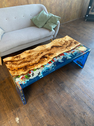 Couchtisch mit Aquarium-Design