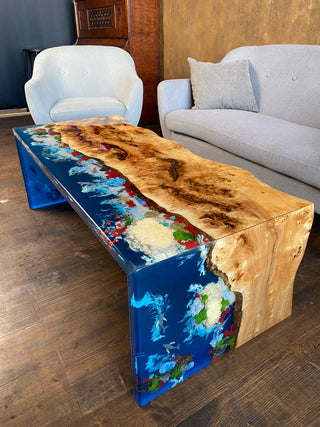 Couchtisch mit Aquarium-Design