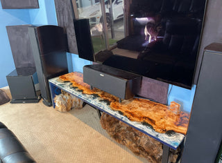 Walnut Epoxy TV Stand