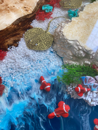 Couchtisch mit Aquarium-Design