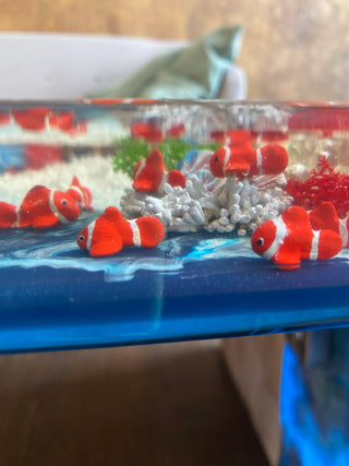 Couchtisch mit Aquarium-Design