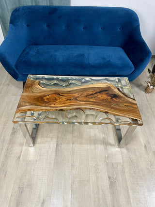 Clear Epoxy Coffee Table