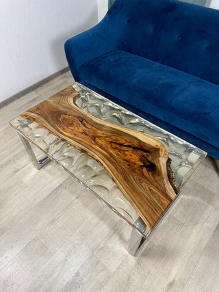 Clear Epoxy Coffee Table