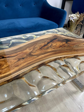 Clear Epoxy Coffee Table