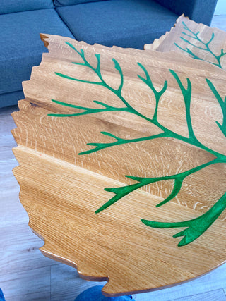 Set of 2 Small Nesting Coffee Tables (Leaves)