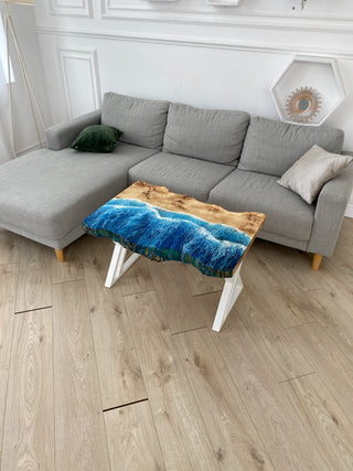 Nautischer Couchtisch aus Kunstharz